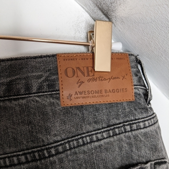 ONE TEASPOON Awesome Baggies Straight High Waist Denim Distressed Jeans Size 28 - Picture 6 of 11